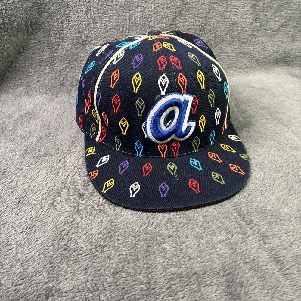 American Needle Atlanta Braves Fitted Hat 7 1/4 Cooperstown MLB Multicolor